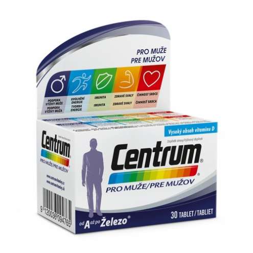 CENTRUM Pro muže - Мультивитаминный комплекс для мужчин, 30 таб.